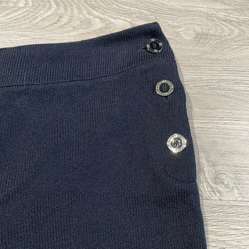 St. John Collection Navy Blue Straight‎ Knit Pants Women’s Size 10